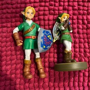 Two link action figures